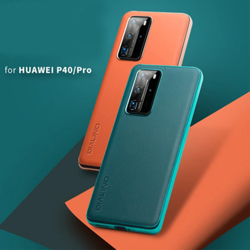 

Qialino New Soft Case forHuawei P40/P40 Pro Leather Protective Shell Cover Bag forHuawei P40Pro Silicone Bumper Funda Skin capa