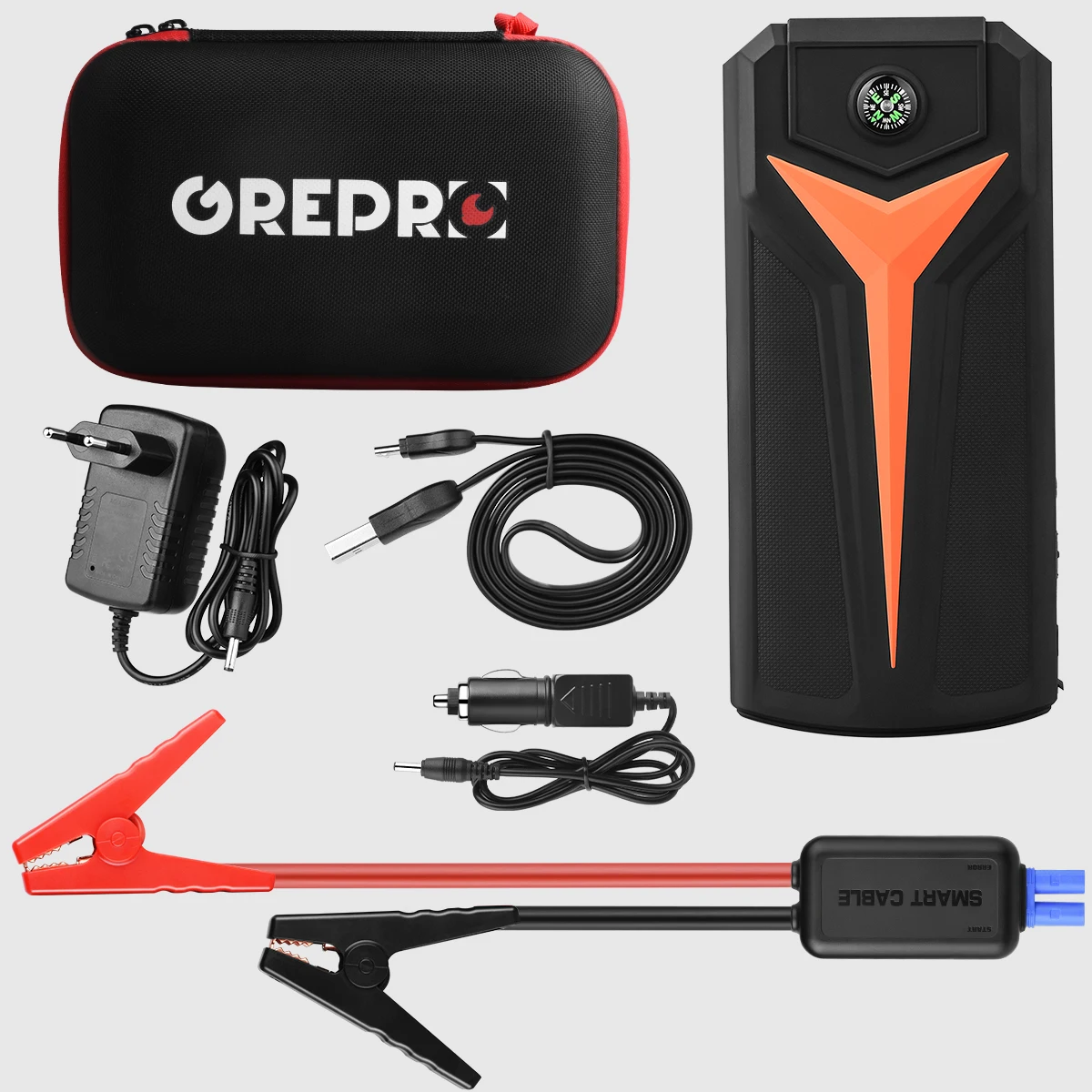 

18000mAh Car Jump Starter 12V 1500A Peak Portable Emergency Starter Wireless Charge Power Bank Car Booster Starter Device Accumu