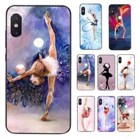 fhnblj love gymnastics oil painting phone case for xiaomi redmi 5 5plus 6 6a 4x 7 7a 8 8a 9 note 5 5a 6 7 8 8pro 8t 9