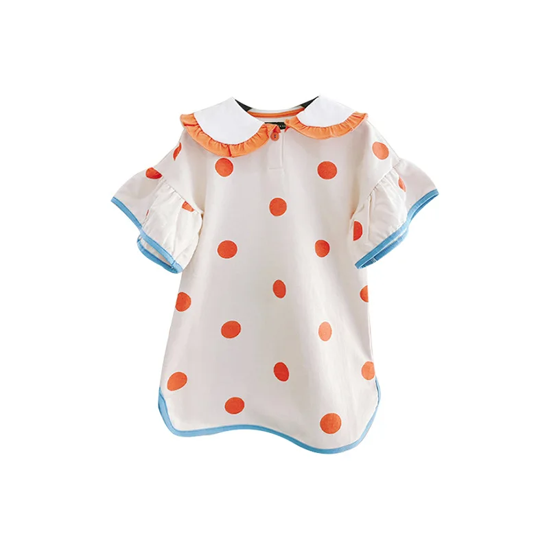 

Girls' dress summer dress 2021 new Korean children's dress foreign girl princess skirt dot children's dress fashion