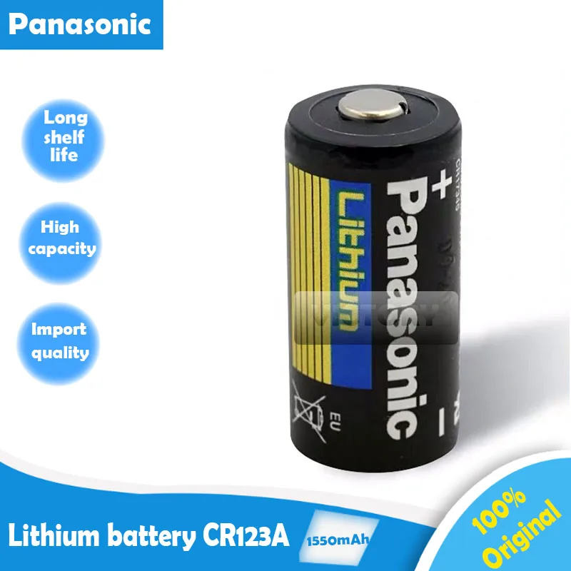 Литиевая батарея Panasonic 3 В 1550 мАч CR123 cr123a CR17345 16340 1 шт.|Батарейки| |