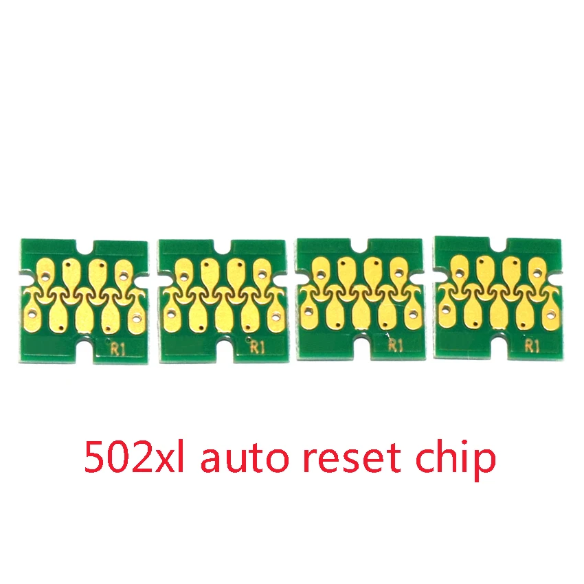 Auto reset chip Европа T502 502XL T02W1-T02W4 Refillable патрон чернил для принтера Epson XP-5100 XP-5105 WF-2860 WF-2865 XP5100 5105 2860 2865 принтеры - Цвет: Auto reset chip