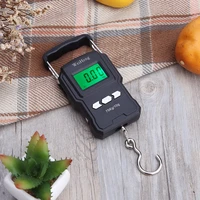 75kg10g electronic weighing scale 50kg5g lcd digital display hanging hook scale with measuring tape for fishing travel