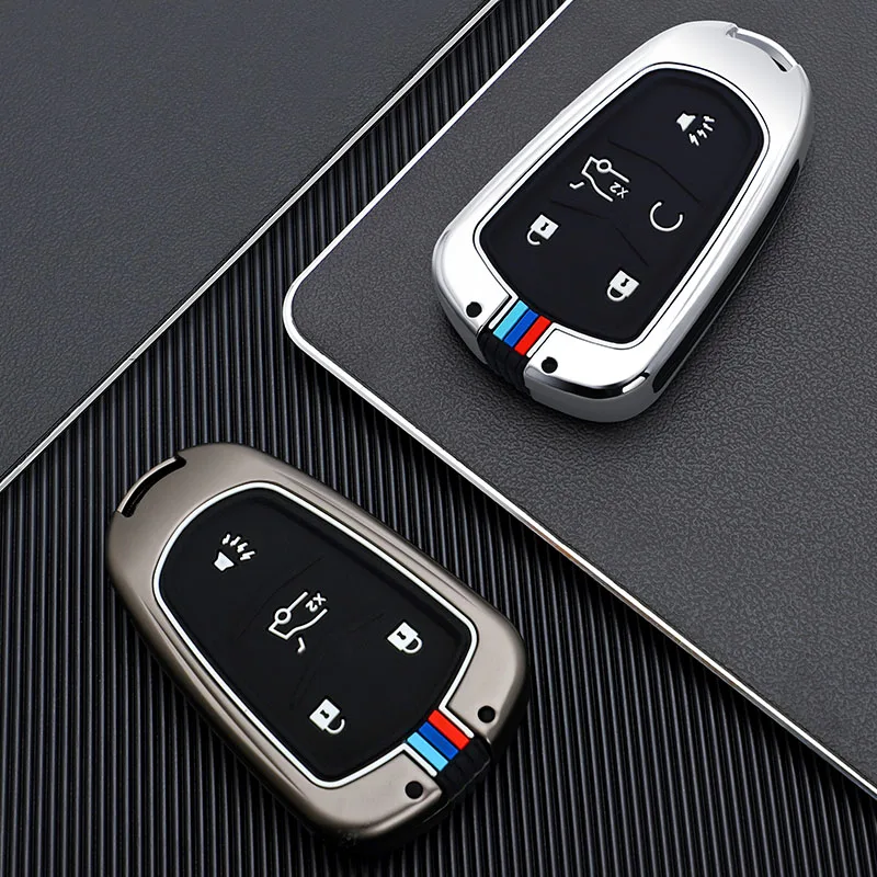

Zinc-plated alloy car key case smart remote control protective cover is suitable for Cadillac Escalade CT6 ATS XT5 XTS ATS-L CTS