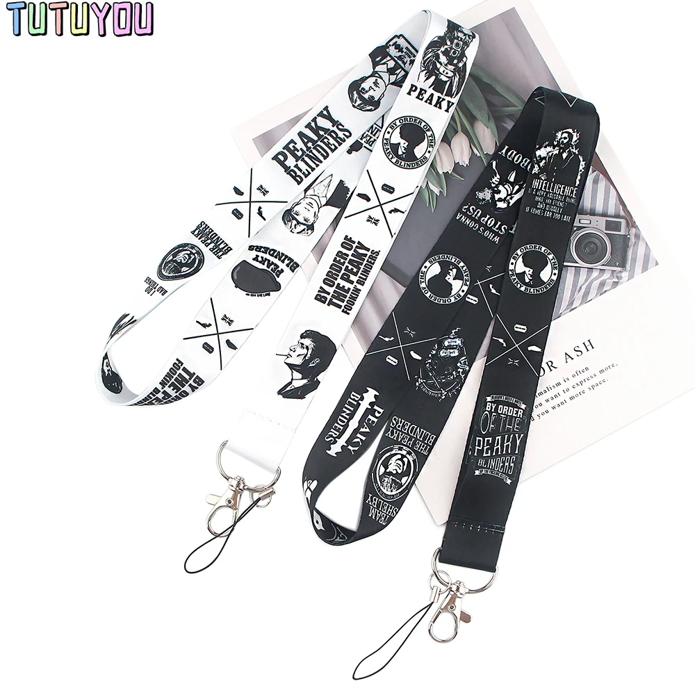 

PC2072 TV Peaky Blinders Creative Lanyard Badge ID Lanyards Mobile Phone Rope Key Lanyard Neck Straps Accessories