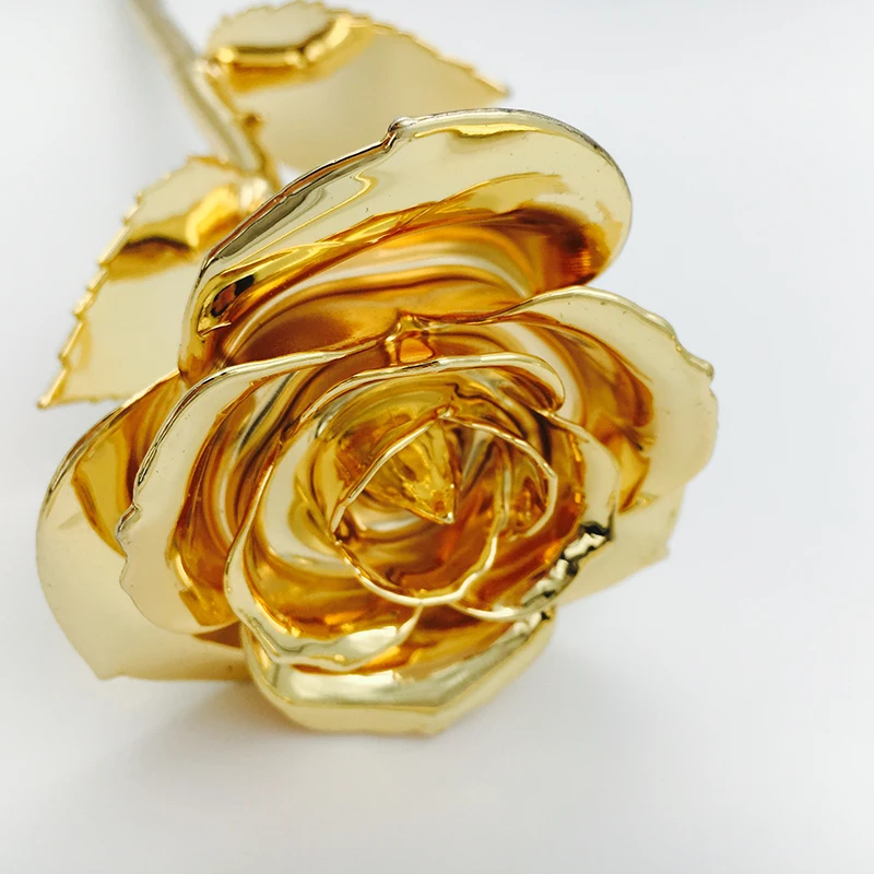 Gold Color Natural Preserved Rose with Real Flower inside for Wedding Guest Gifts