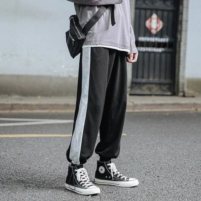 

Aesthetic Winter Straight Pants Women Panelled BF Harajuku Couples Slim Simple Daily Korean Style Ulzzang Adjustable Stylish