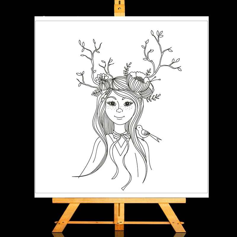 ZhuoAng волшебная девушка прозрачные штампы/Создание открыток праздничные