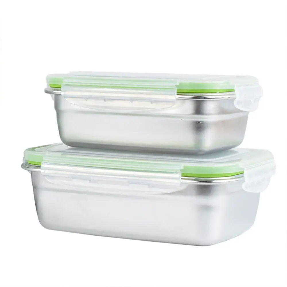 Bento Box герметичная коробка для обеда из нержавеющей стали 304 4 размера контейнер