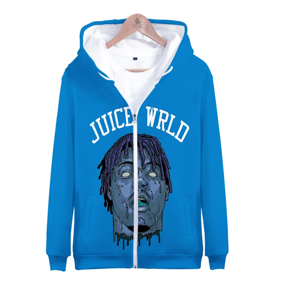 

Juice Wrld 3d Hoodies Hip Hop Singer Rapper Rock Zipper Hoodie Sweatshirt Streetwear Breathable High Quality Jacket Tops Clothes