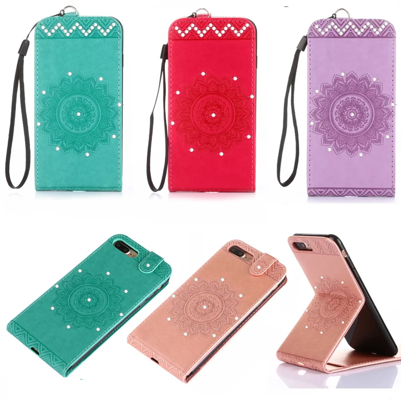 Блестящий Магнитный чехол книжка из искусственной кожи для iPhone 8 7 7Plus 6G 6S Plus 5G 5S SE