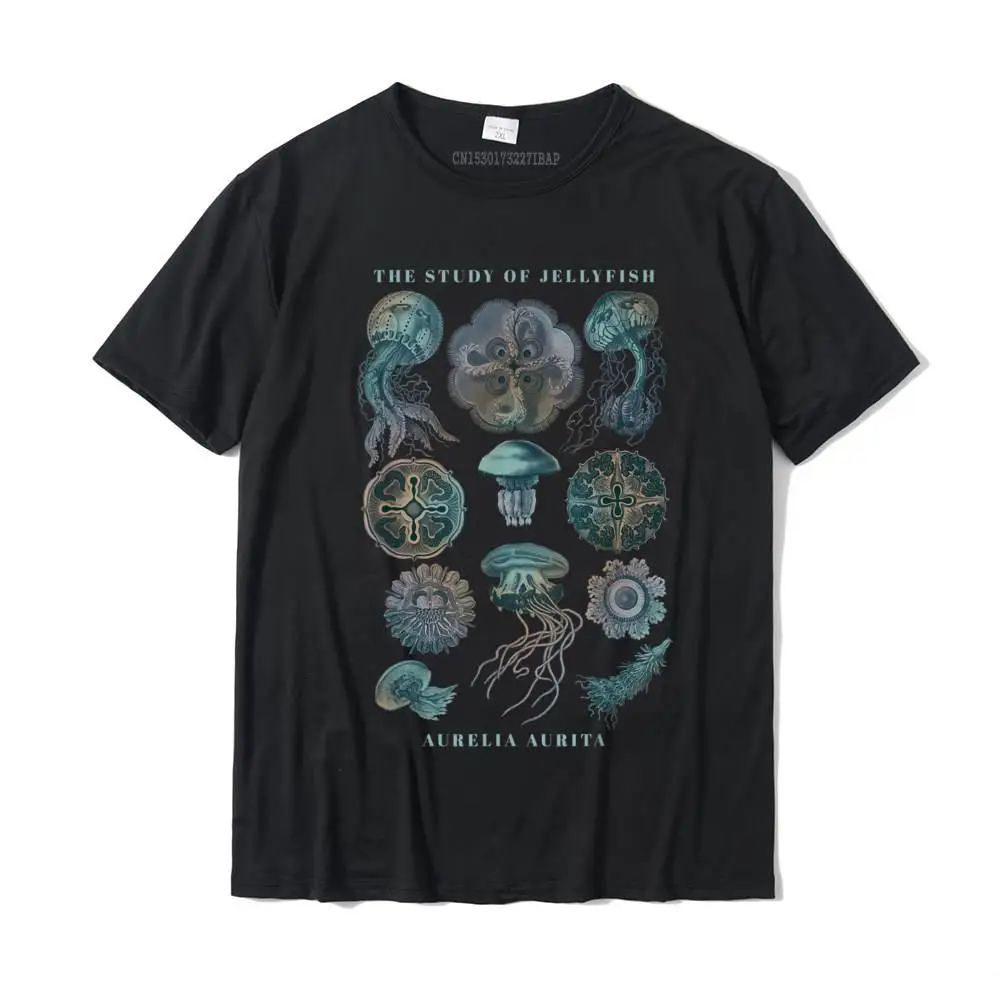 

Earth Day The Study Of Jellyfish T-Shirt Cotton Birthday Tops T Shirt High Quality Men T Shirts Casual