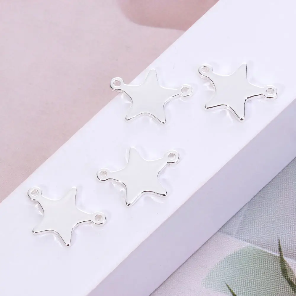 10 стильных Коннектор со звездой бесконечное очарование Кулон Бусы для колье