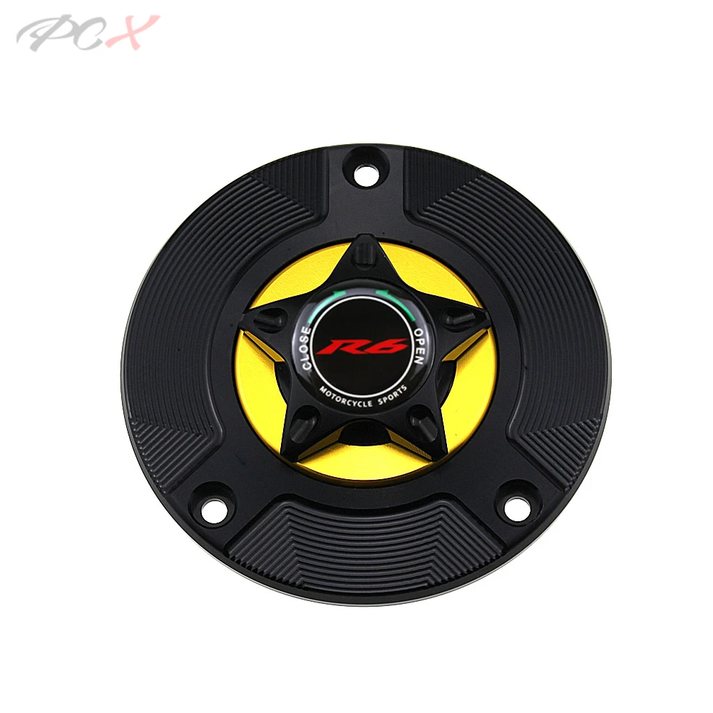 Логотип R6 аксессуары для мотоциклов крышка топливного бака с ЧПУ алюминиевая YAMAHA