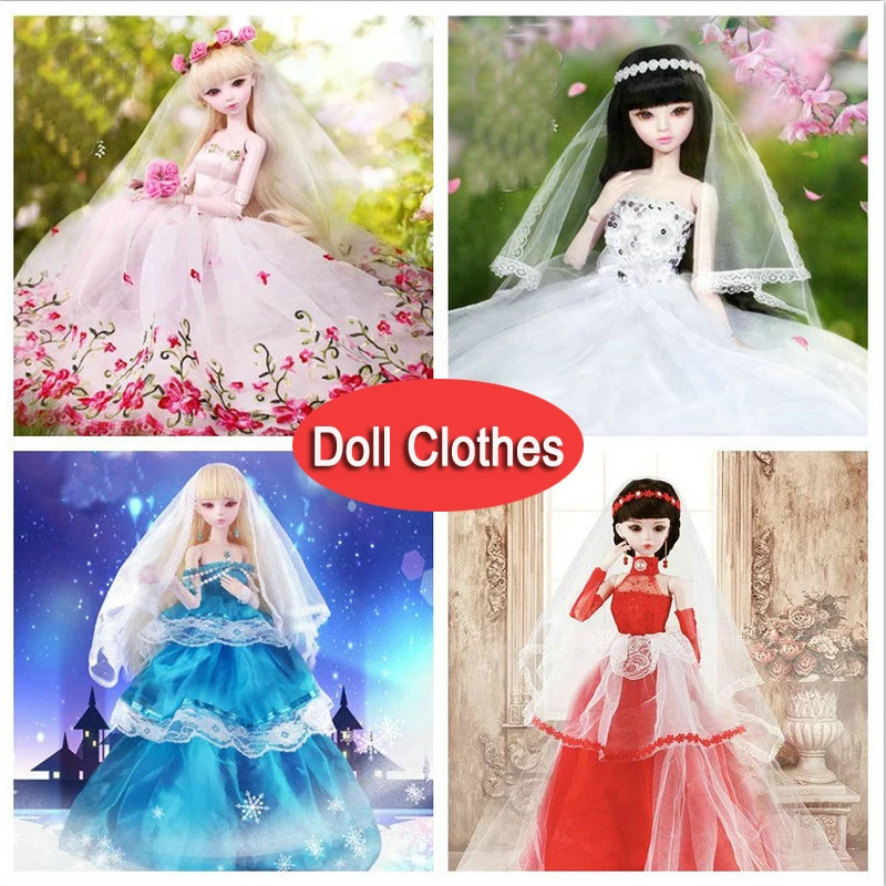 1/3 BJD одежда куклы свадебное платье вечернее для 55 60 см аксессуары игрушечной