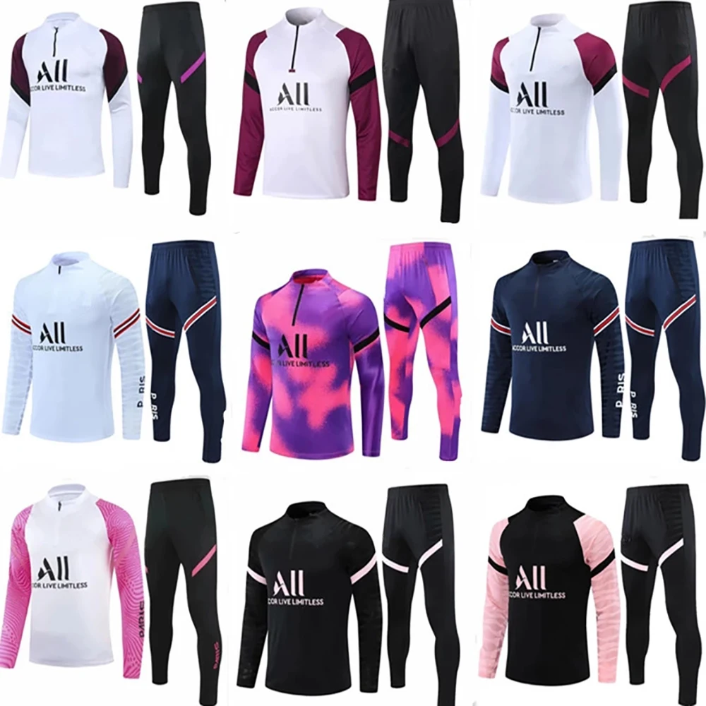 

Спортивные костюмы для футбола, пуловер с длинным рукавом, свитшот, спортивные штаны, комплект из 2 предметов, спортивные костюмы, мужские фу...