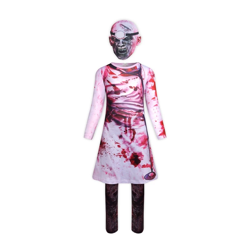 

Halloween new children's horror doctor nurse costume cosplay role playing child nurse professional experience suit spot