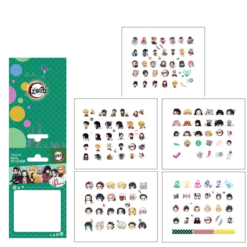 

Demon Slayer Blade New Nail Stickers Anime Peripheral Waterproof Stickers Personalized Nail Stickers Kids Toys Christmas Gift