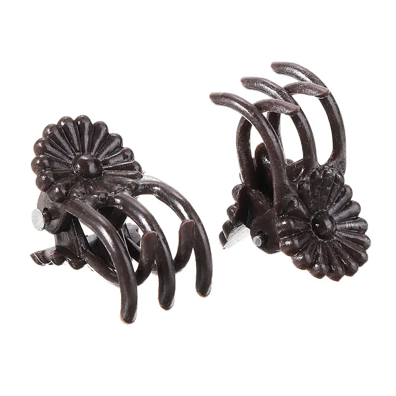 100 шт. темно фиолетовый мини зажим с пятью когтями для прививки растений зажимы