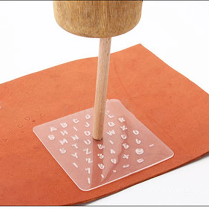 

Craft Leather Stamping Capital Lowercase Punch Number Alphabet Printing Template Transparent