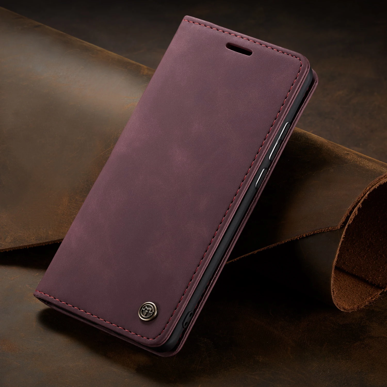 Матовый Магнитный флип-чехол для Xiaomi mi 9 T 9 T mi 9 Pro, чехол-кошелек, деловой кожаный чехол-книжка для Xiao mi Red mi K20 K 20 Pro, чехол - Цвет: Wine