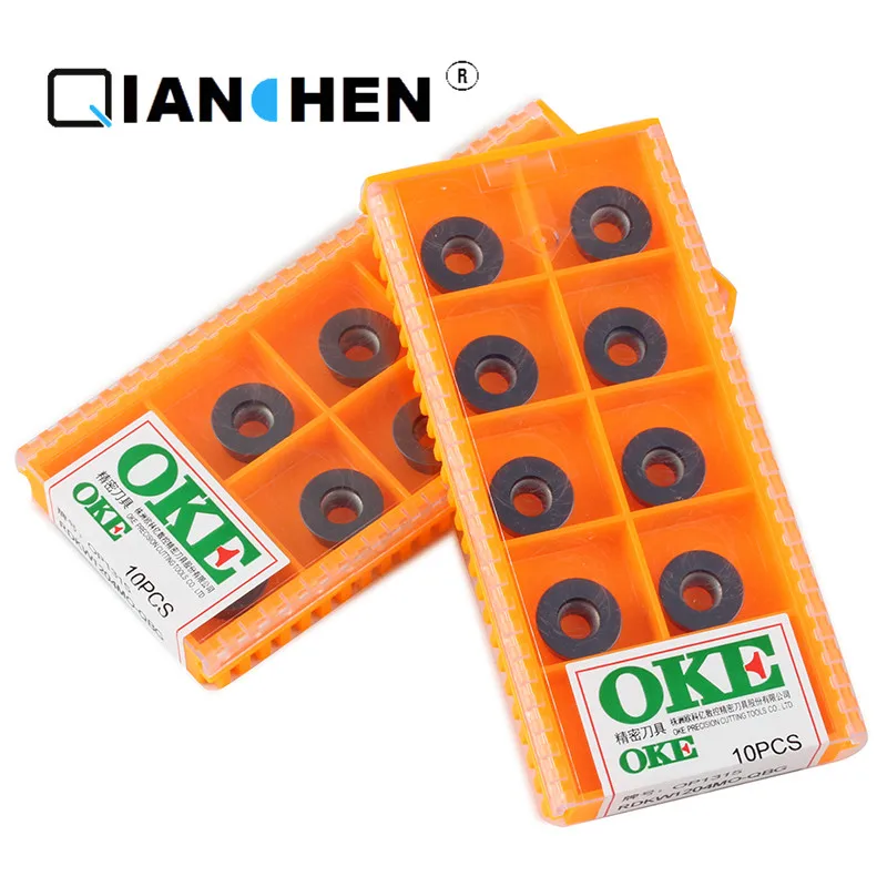 

OKE 10pcs/lot High Precision High Performance High Strength CNC RDKW1204MO-QBG OP1315 Industry Carbide Inserts Hard Alloy