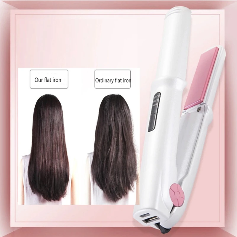 

Выпрямитель Плойка для волос утюжок для волос беспроводной USB выпрямитель для волос Профессиональный быстрый разогрев тепловой производит...