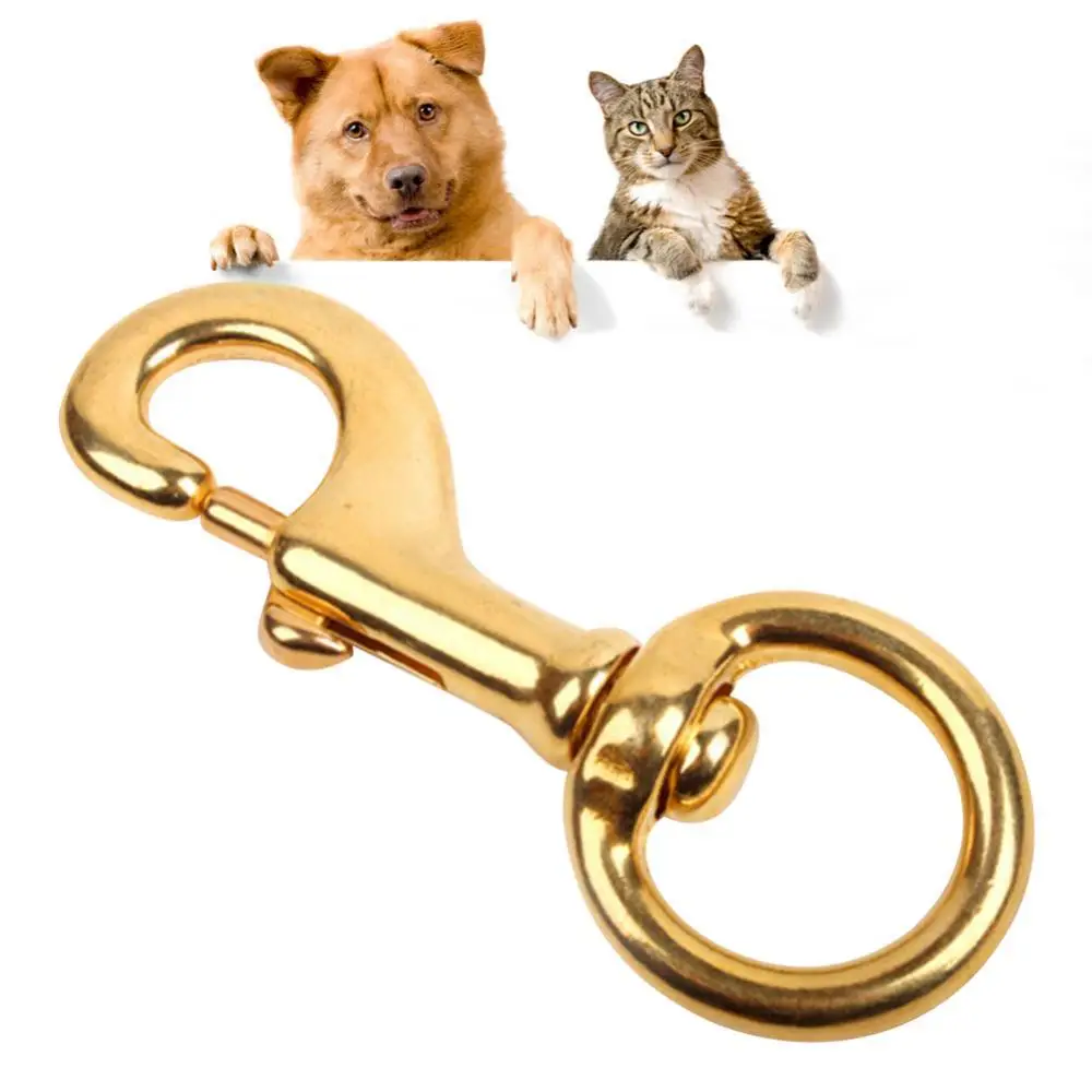 

50% Hot Sales!!! Brass Rotary Single Swivel Eye Pet Traction Rope Diving Bolt Snap Hook Buckle