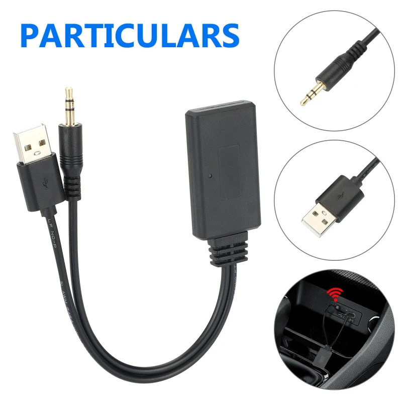 Автомобильный беспроводной аудиоприемник AUX CD плеер стерео 3 5 мм аудиовыход USB