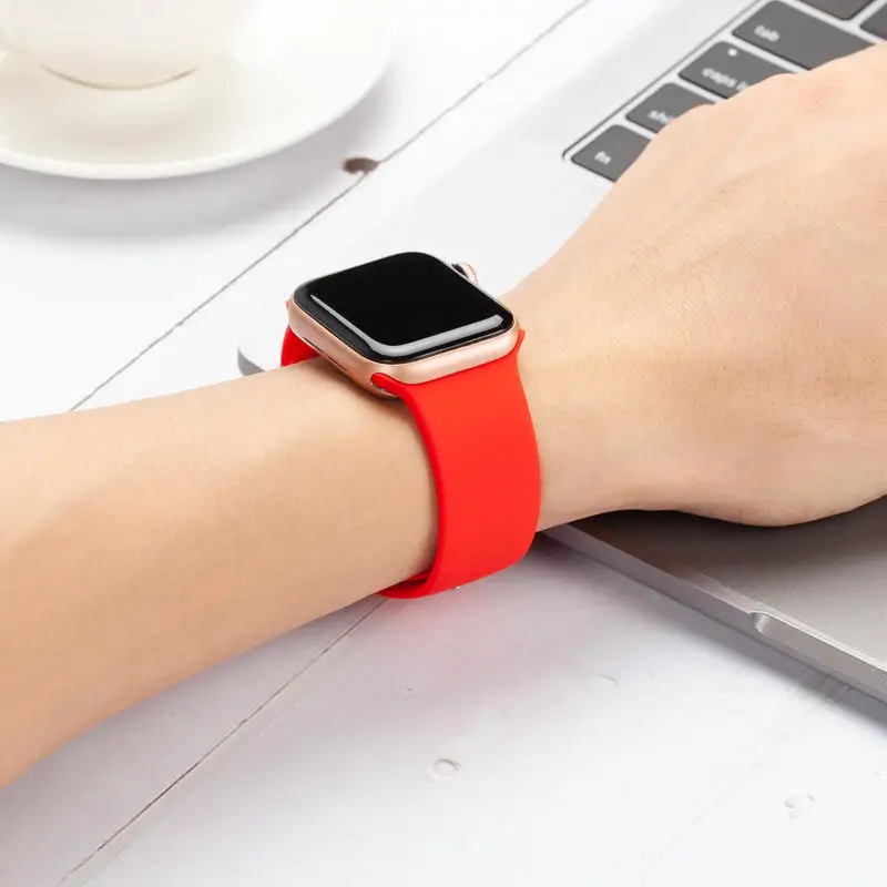 3 Ремешок для Apple Watch 38 мм 40 мм 42 мм 44 мм силиконовый ремешок IWatch Замена для Apple Watch серии 4,3, 2 38 мм 44 мм 81009 - Цвет ремешка: 3
