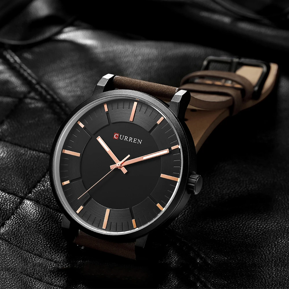

Top Brand CURREN Classic Mens Watches Fashion Analog Quartz Wrist Watch Male Simple Clock Casual Leather Watch Relogio Masculino
