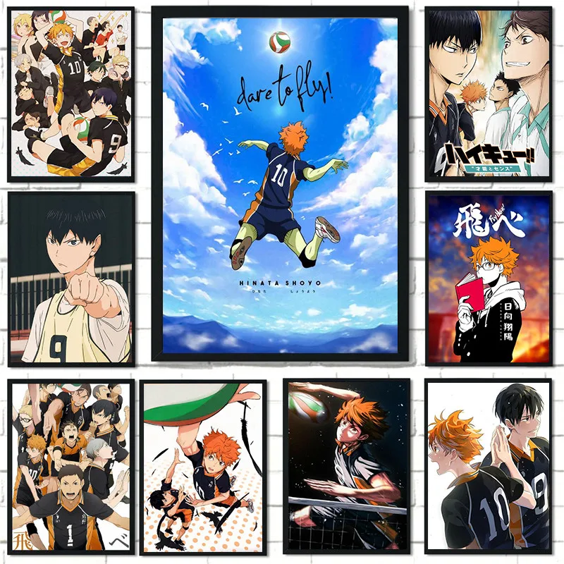 

Volleyball Boy Canvas Painting Modern Anime Haikyuu Posters and Prints Wall Art Picture for Living Room Wall Decoration Cuadros
