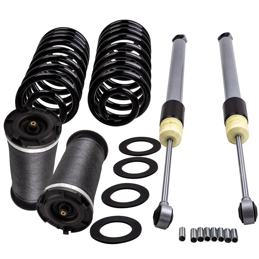 2x Rear Air Suspension Bag + Coil Springs kit For Hummer H2 15938306 03-09 Spring Conversion shocks 89060581 bags | Автомобили и