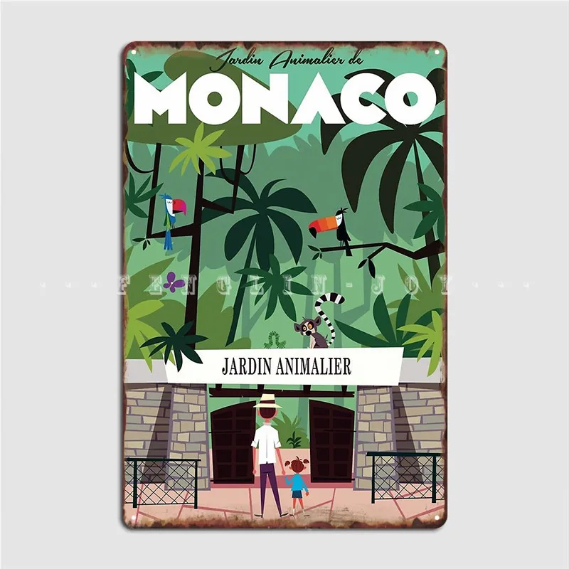

Плакат Монако зоопарк металлический знак кинотеатр кухня роспись паб гараж настроить жестяной знак плакат
