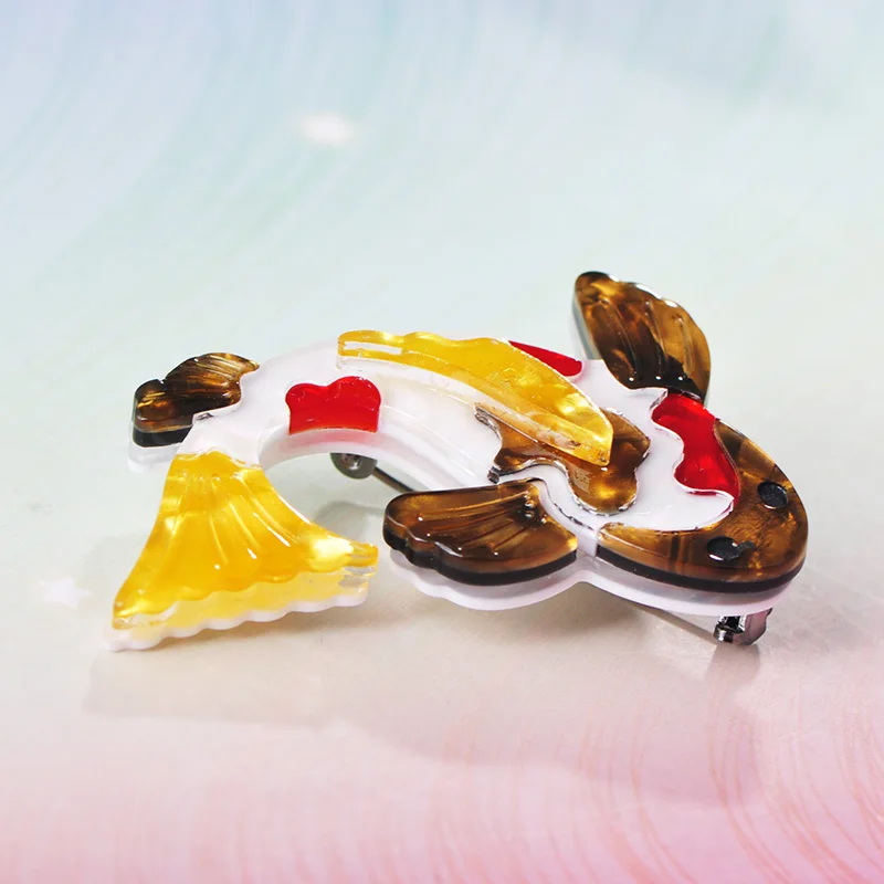 Мужская/Женская/Детская Брошь с рыбой FUNMOR значок животным из акриловой смолы