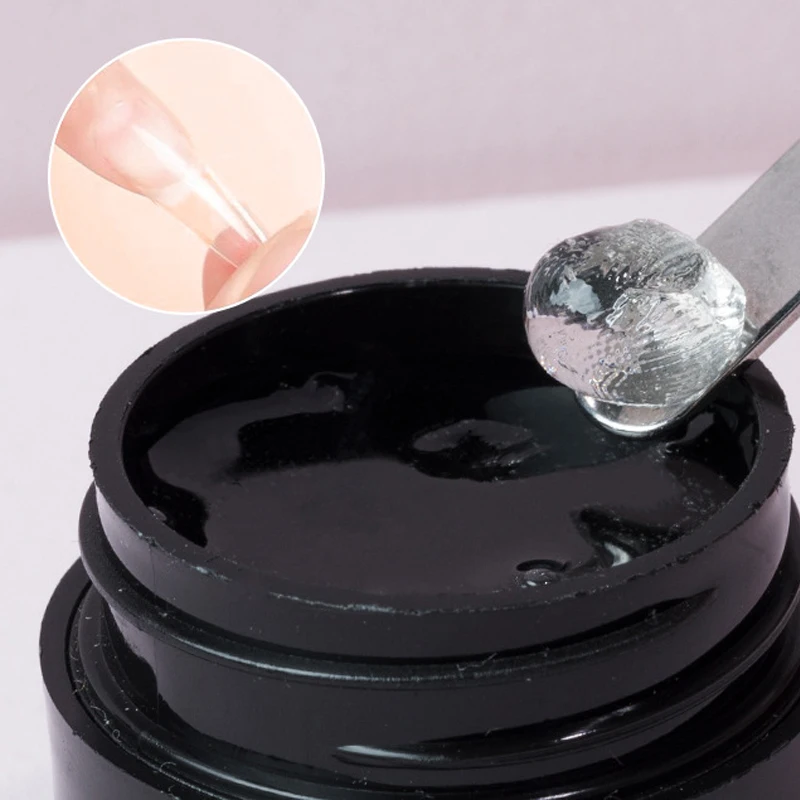 

JNCHIC Solid Adhesive Gel For Nail Tips Gel Polish Transparent Soak Off UV LED Varnish 8ml Extension Nail Art Gel Easy Shape
