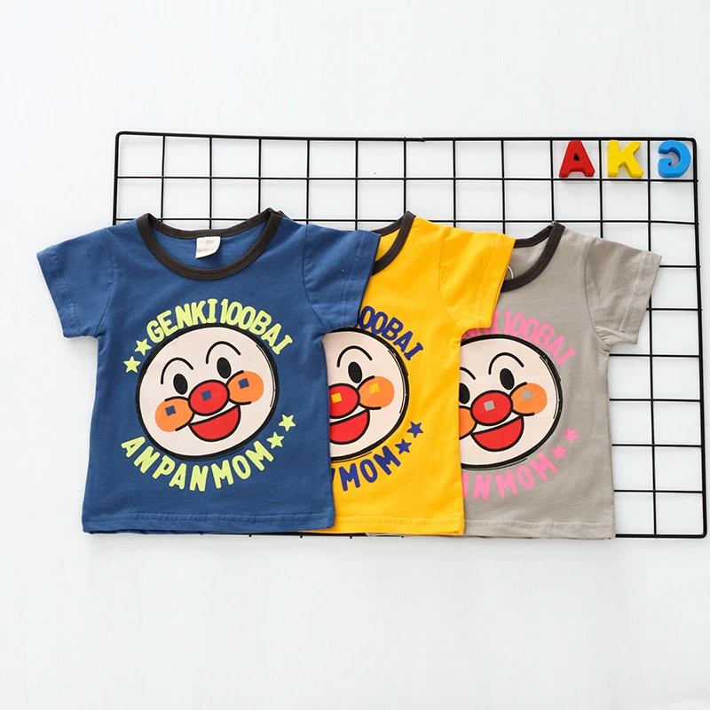 Новая детская футболка Marvel Anpanman летние детские футболки с рисунками для