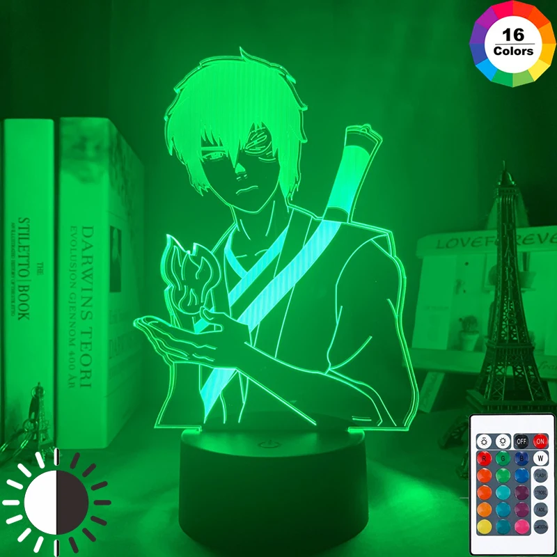 

Avatar The Last Airbender Zuko Lamp for Home Decoration Birthday Gift Led Night Light Avatar Bedroom Decor Light Cartoon Lamp