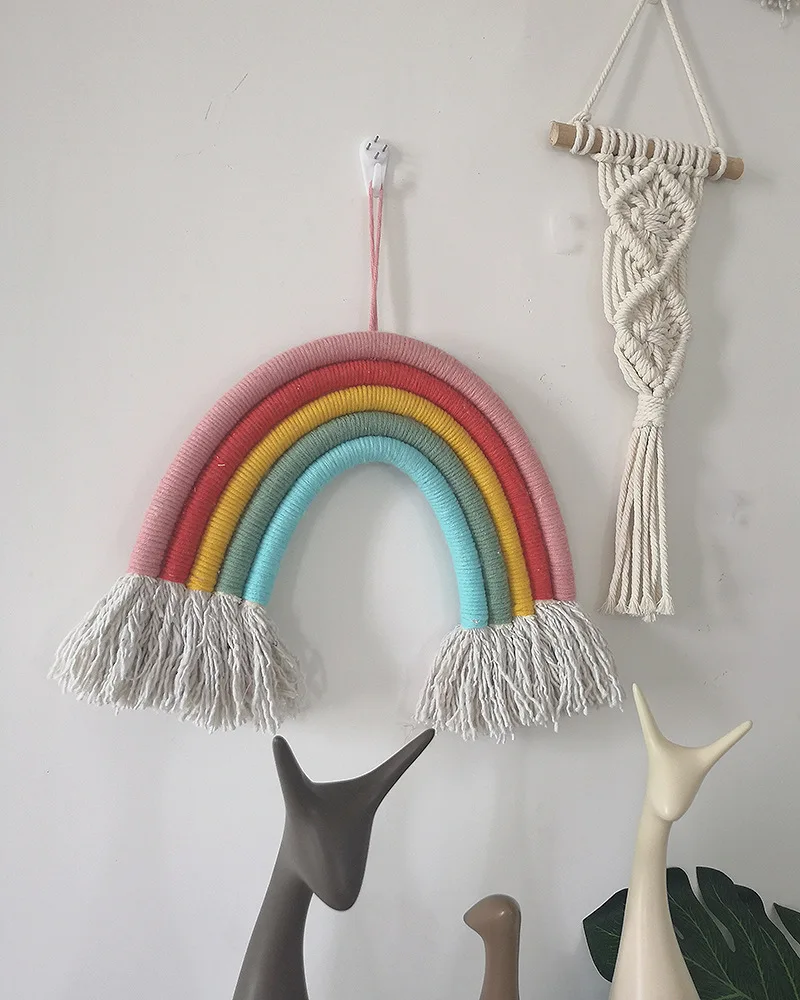 

Скандинавская большая Радуга для детской комнаты, настенное украшение для детской комнаты, гостиной, скандинавский Радужный Декор на стену
