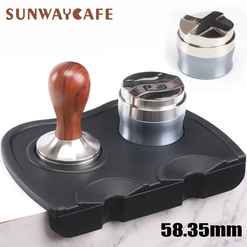 Набор для бариста из нержавеющей стали с деревянной ручкой 58 35 мм|Темперы кофе| |