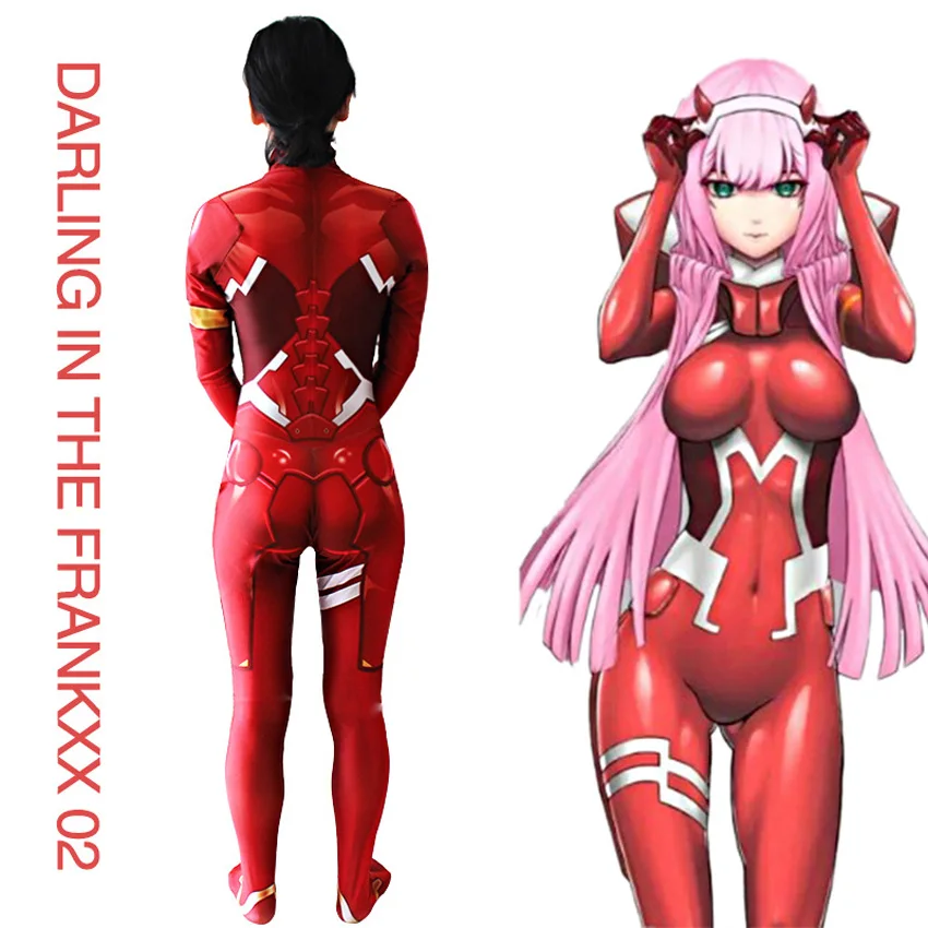 3 шт. Darling в Franxx 02 ноль два Косплэй костюм для Для женщин на Хеллоуин карнавальный