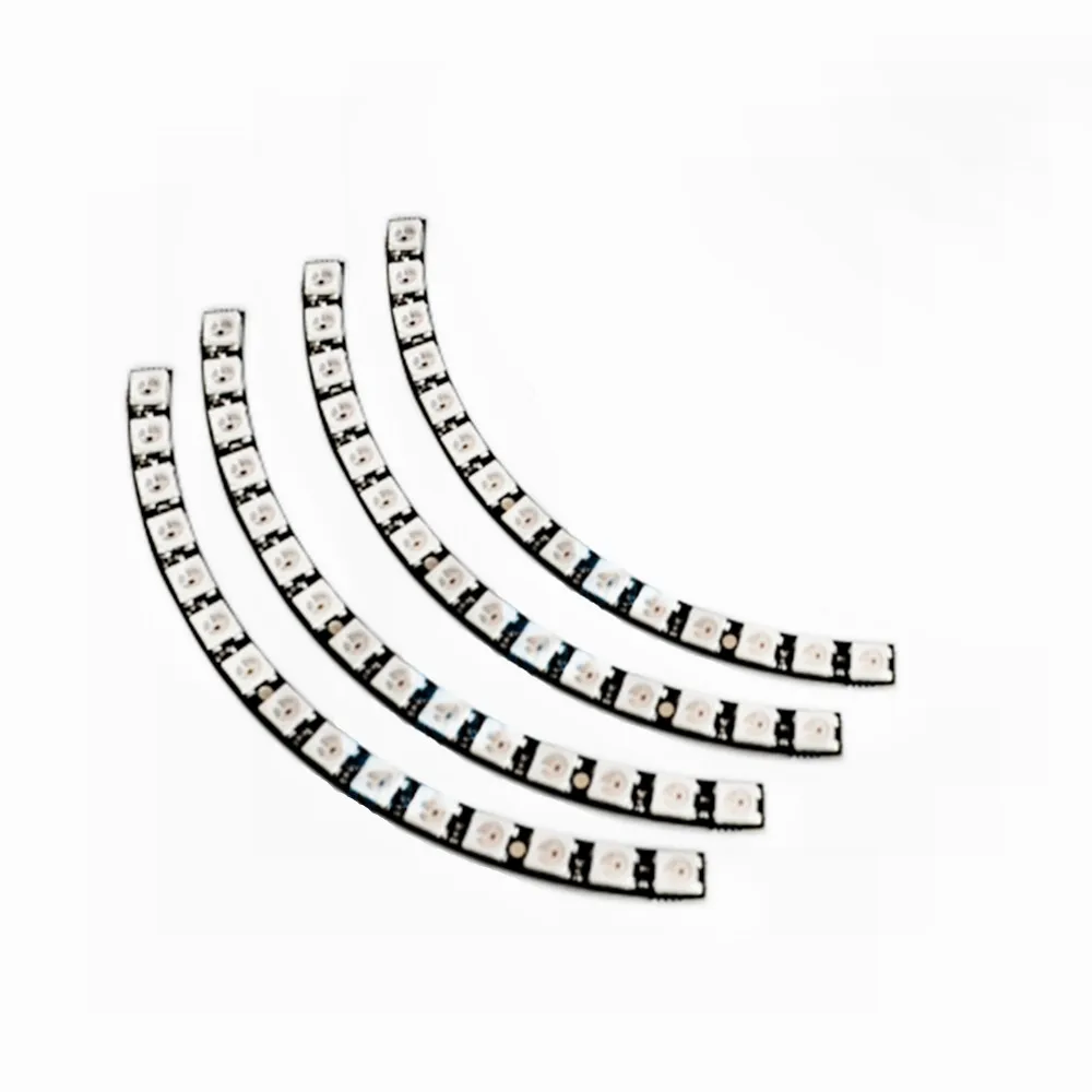 Кольцо настенные часы 60Bit ультра яркая WS2812 5050 RGB панельная светодиодная лампочка