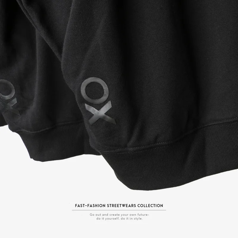 Хип Хоп Уличная мужская толстовка с принтом черепа Ретро Харадзюку С Капюшоном