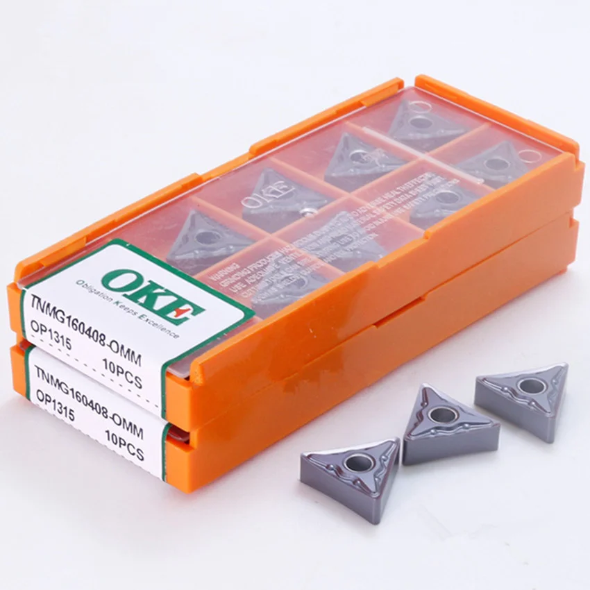 

OKE TNMG160404-OMM OC2125 OP1205H OP1215 OP1315 / TNMG160408-OMM OC2125 OP1205H OP1215 OP1315 CNC carbide inserts 10PCS/BOX