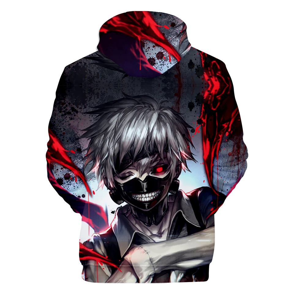 Горячая Распродажа 3D толстовки с капюшоном в стиле Токийский Гуль свитшот для