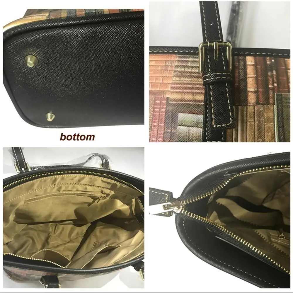 

MOZOEYU Premium Skecth Physio Pattern Pu Leather Women Women Large Capacity Top-handle Luxury Lady Shoulder Bag Bolso Mujer