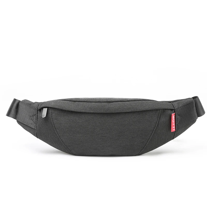 Sport Fanny Pack Black Waterproof Money Belt Bag Men Purse Teenager's Travel Wallet Belt Male Waist Bag Cigarette Case for Phone