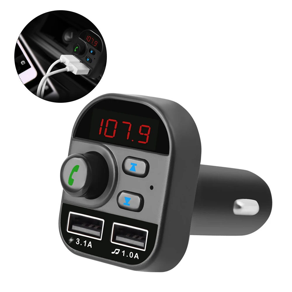 2019 Автомобильный MP3 плеер Bluetooth fm передатчик комплект Hands Free 3.1A двойное USB