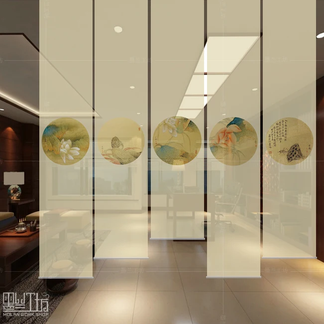 Китайский экран мягкая перегородка подвесная занавеска затвор креативный для