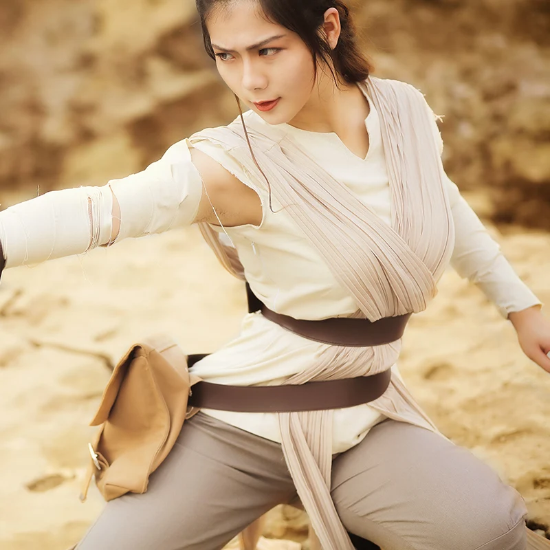 Звездные войны The Force Awakens Rey карнавальный костюм выполненный на заказ полный